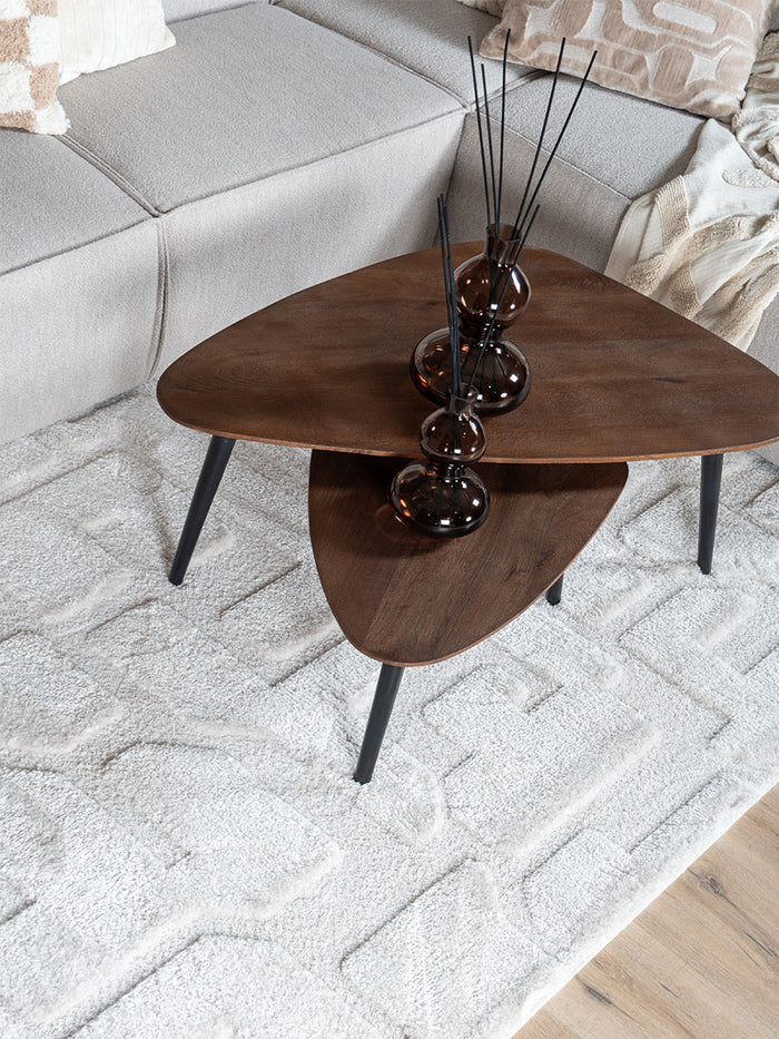 Veer Carpets - Vloerkleed Liana Creme 240 x 340 cm