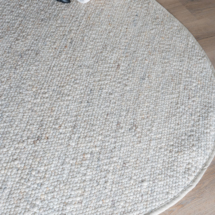 Veer Carpets - Vloerkleed Stone Beige 215 - Rond ø160 cm