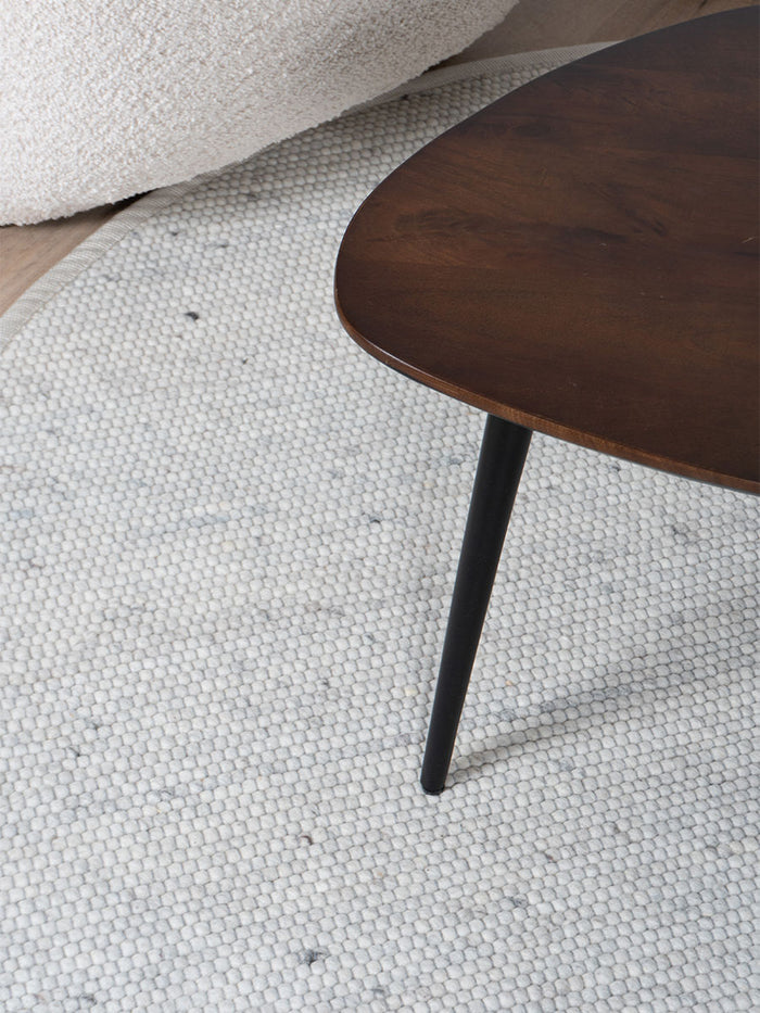 Veer Carpets - Vloerkleed Scott Ivoor Rond ø160 cm