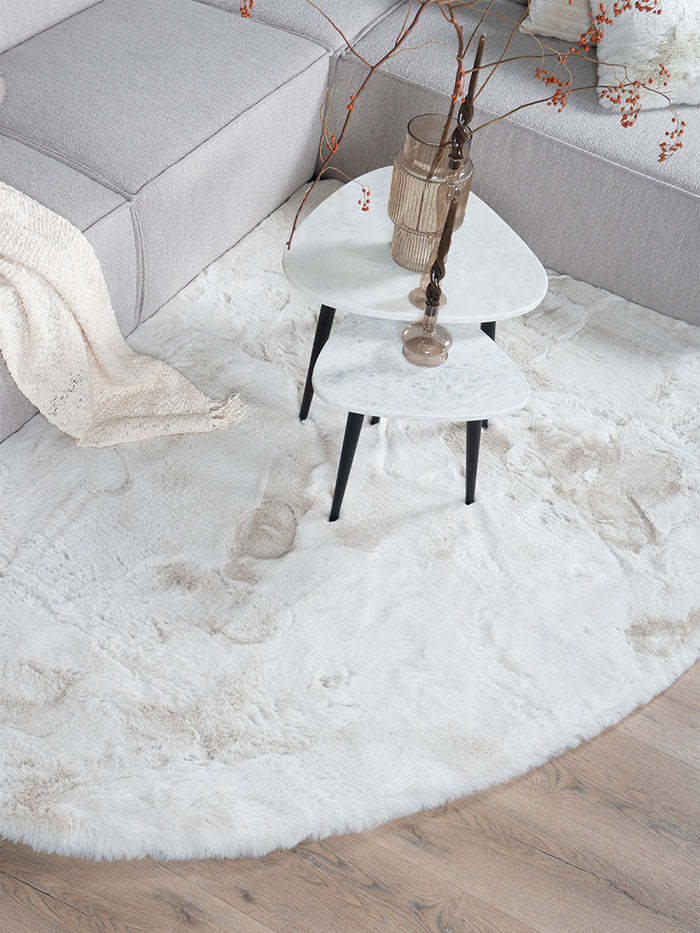 Veer Carpets - Vloerkleed Morbido Ivory 2810 - Kiezelvormig 160 x 230