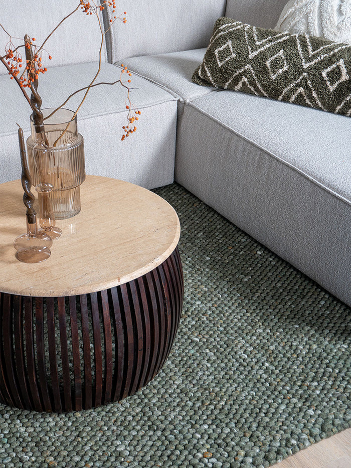 Veer Carpets - Vloerkleed Pool Donker Groen 434 - 140 x 200 cm