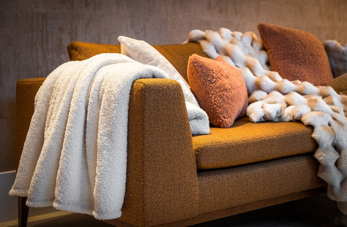 Dutch Decor plaid TED - 150x200 cm Tofu