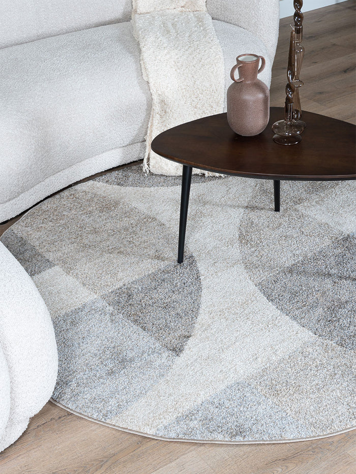 Veer Carpets - Vloerkleed Tanno Beige Rond ø120 cm