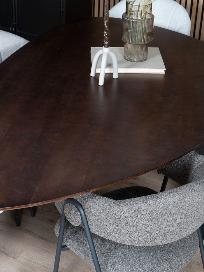 Home67 - Eettafel Tinus Bruin - Kiezelvormig 240 cm