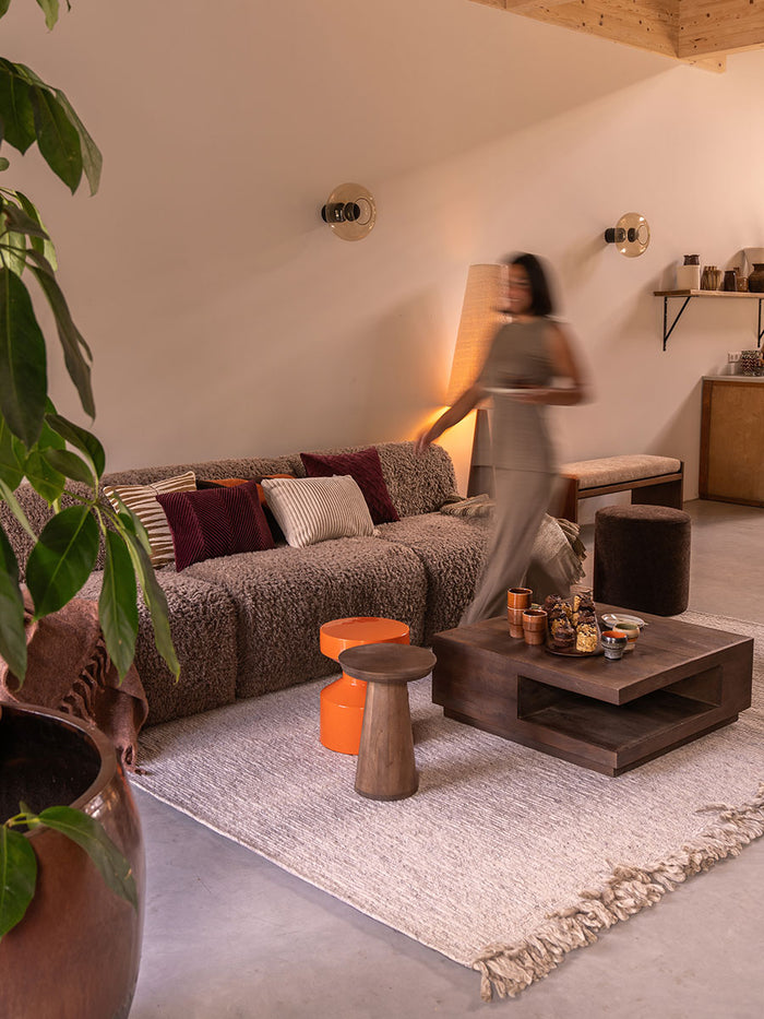 Home67 - Salontafel Bram - Espresso Mangohout - 80 x 80 cm