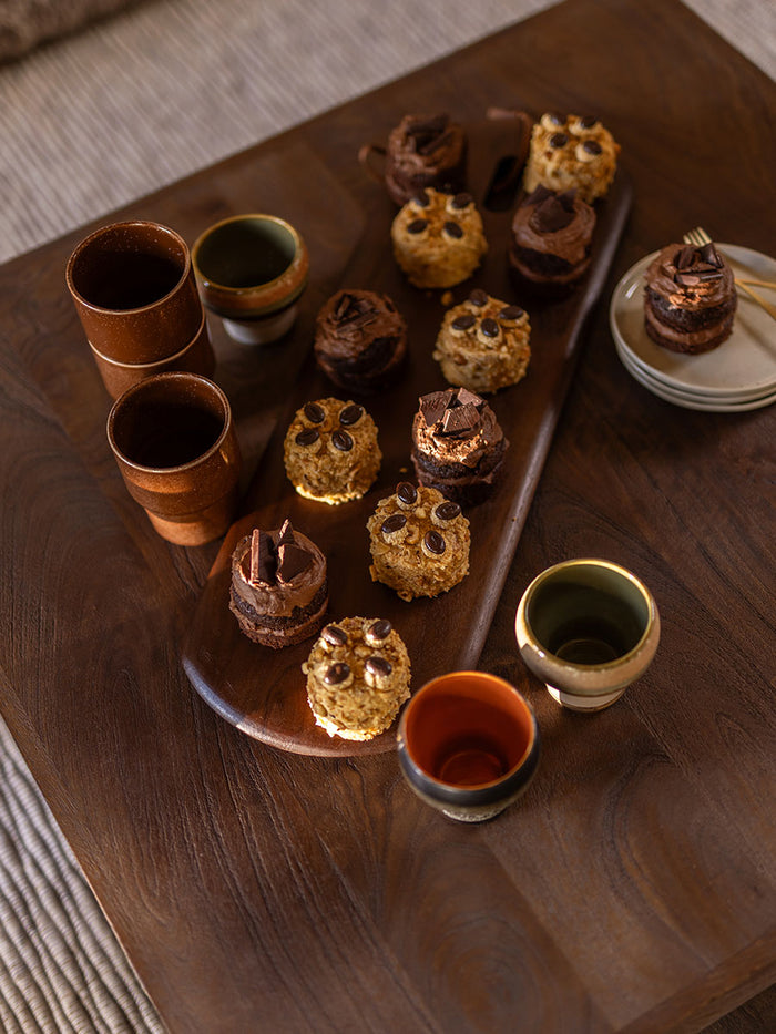 Home67 - Salontafel Bram - Espresso Mangohout - 80 x 80 cm