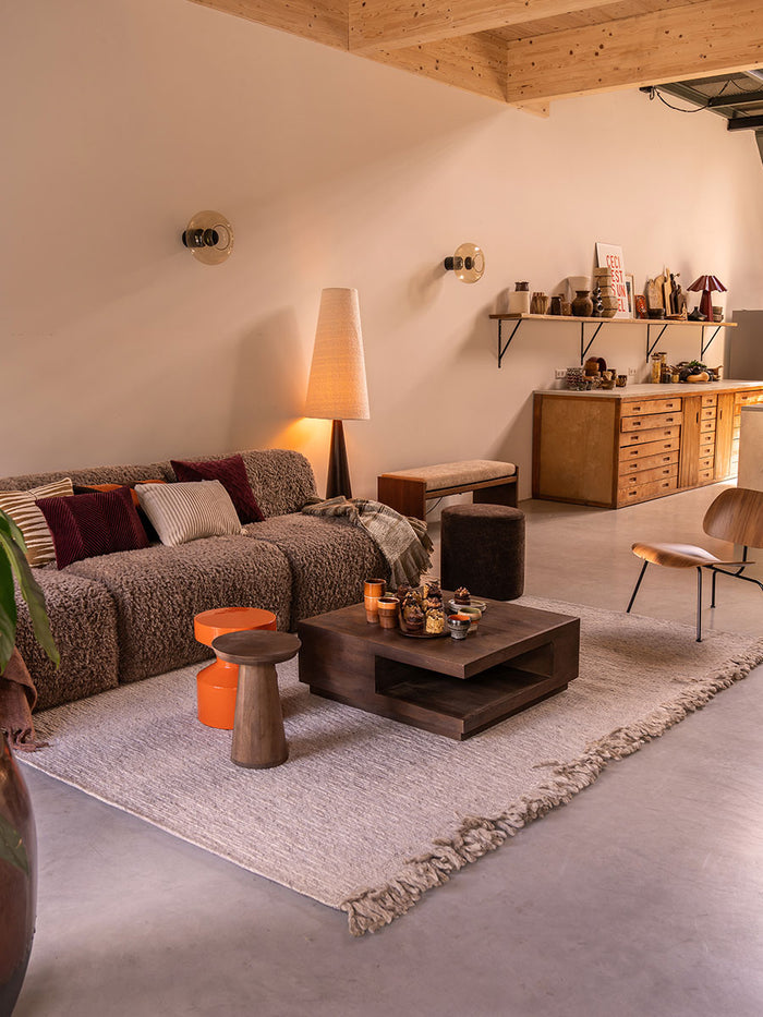 Home67 - Salontafel Bram - Espresso Mangohout - 80 x 80 cm