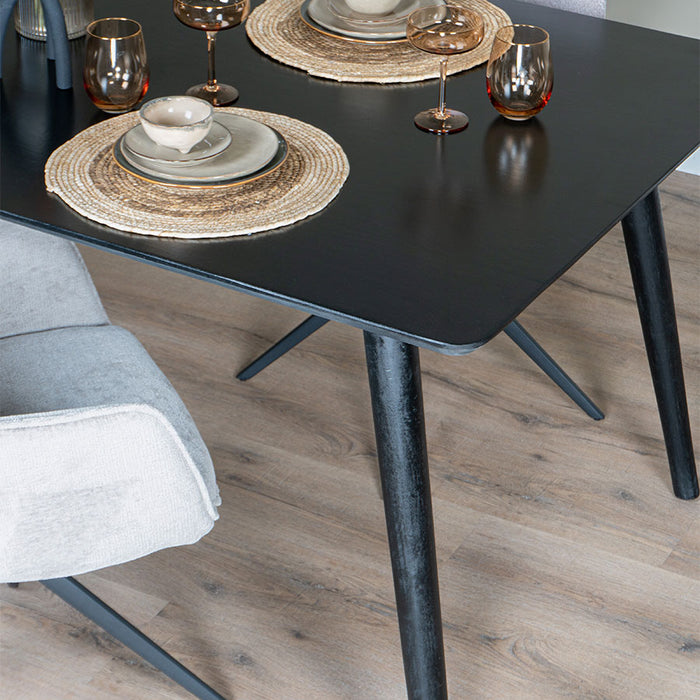 Home67 - Eettafel James Zwart 200 x 100 cm