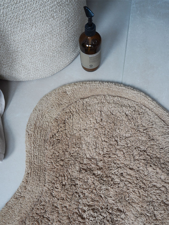 Veer Carpets - Badmat Bodi - Taupe 60 x 80 cm