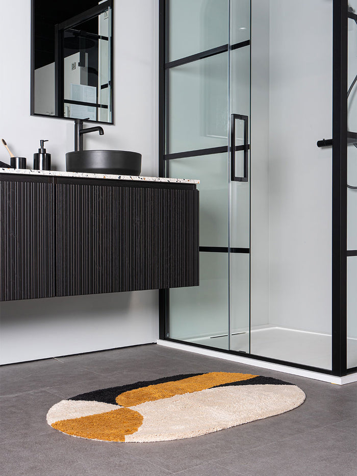 Veer Carpets - Badmat Bowie - Oker Ovaal 60 x 100 cm