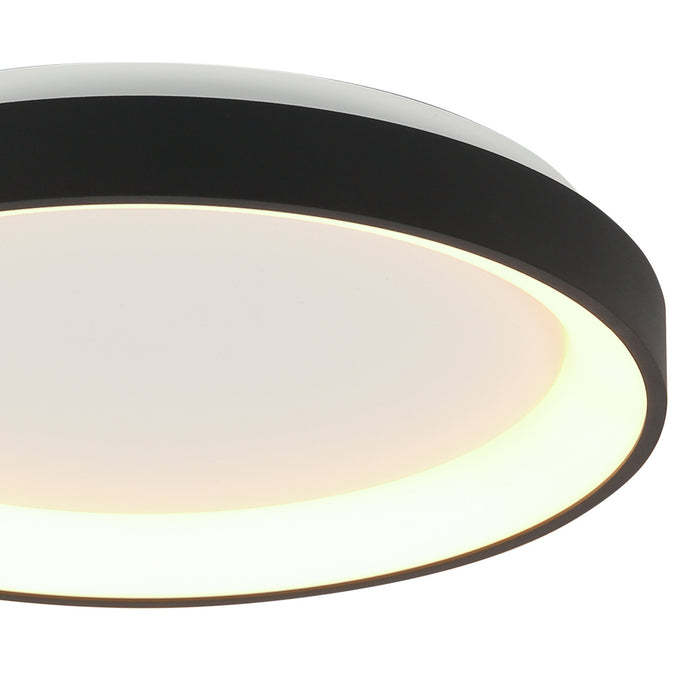 Steinhauer Plafondlamp Ringlede Zwart Ø 28cm Led 20Watt Dimbaar 3690ZW