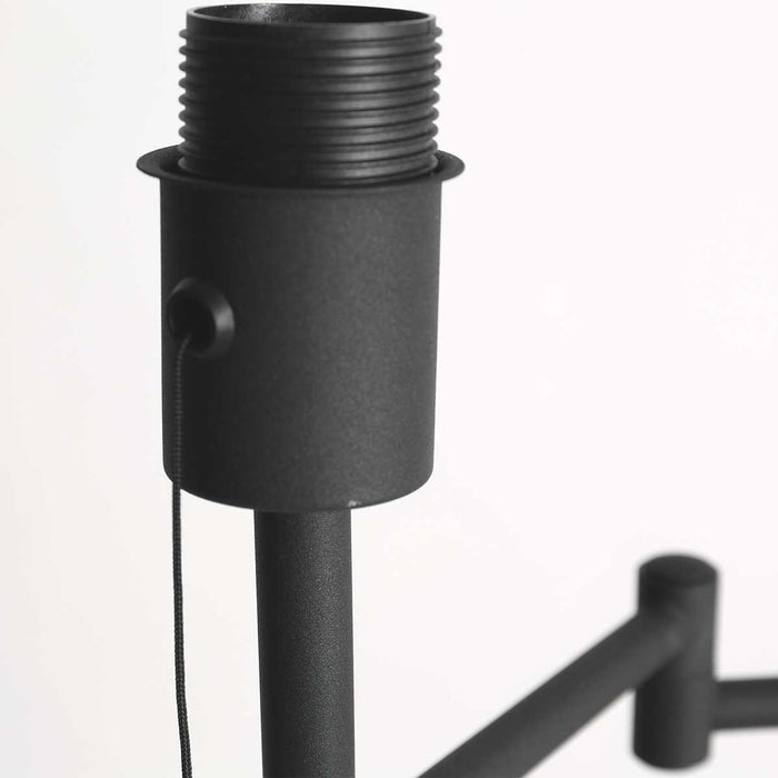 Mexlite Vloerlamp Bella Zwart Lampenkap Ø 30cm Groen E27 Fitting