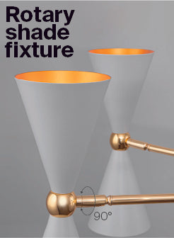 Maytoni - Wandlamp Vesper - Wit met goud