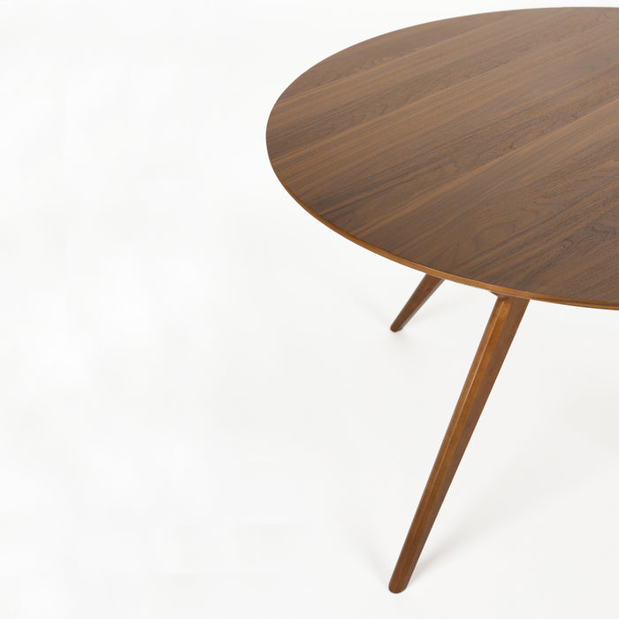 Zuiver x fonQ Ijver Eettafel - Ø 120 - Walnoot