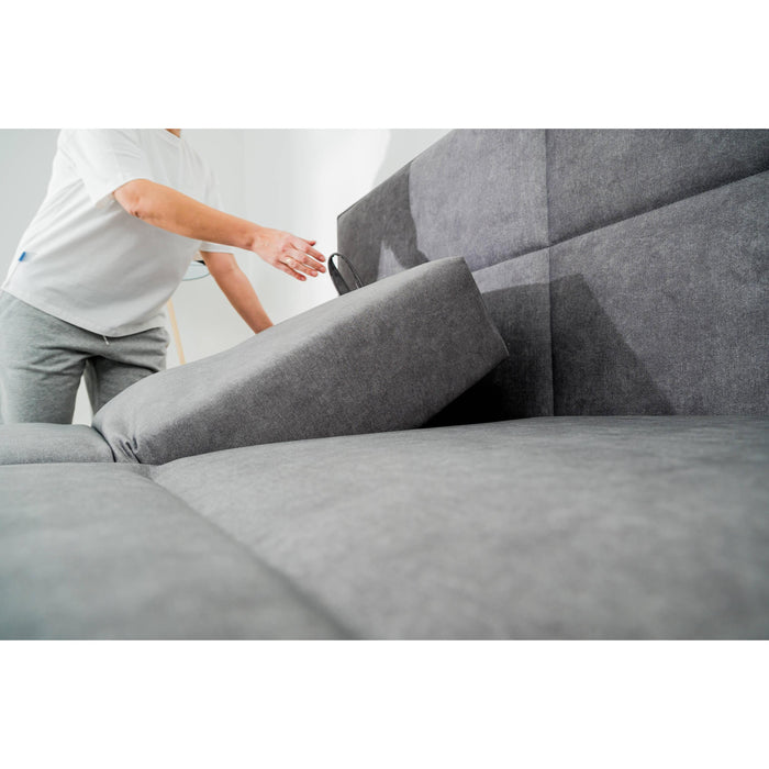 by fonQ Ora Boxspring met Relaxfunctie 180 x 200 cm - Fluweel - Okergeel