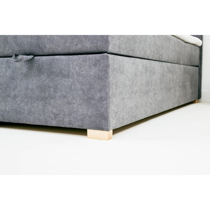 by fonQ Ora Boxspring met Relaxfunctie 180 x 200 cm - Grijs