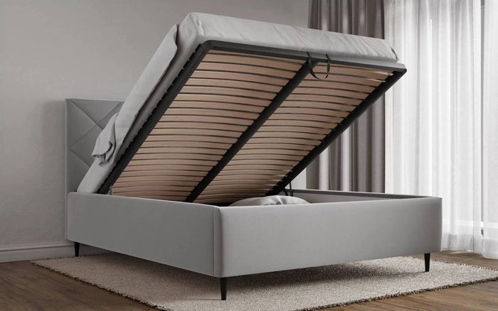 by fonQ Beau Tweepersoonsbed 160 x 200 cm - Lichtgrijs