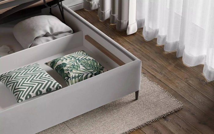 by fonQ Beau Tweepersoonsbed 180 x 200 cm - Lichtgrijs