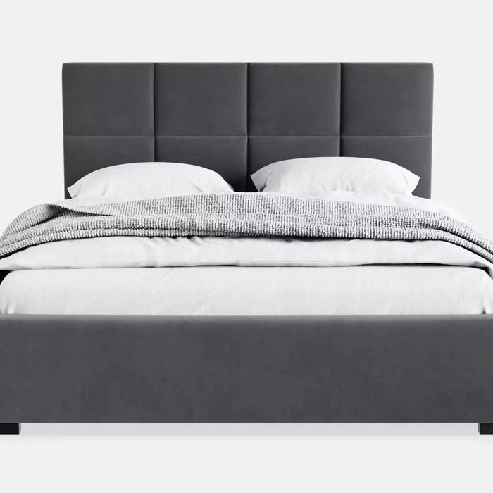 by fonQ Velvix Tweepersoonsbed 160 x 200 cm - Grijs