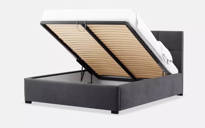 by fonQ Velvix Tweepersoonsbed 180 x 200 cm - Grijs