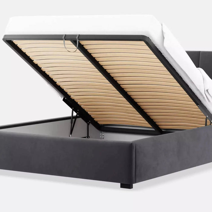 by fonQ Velvix Tweepersoonsbed 160 x 200 cm - Grijs