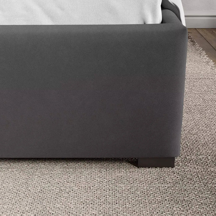 by fonQ Velvix Tweepersoonsbed 160 x 200 cm - Grijs