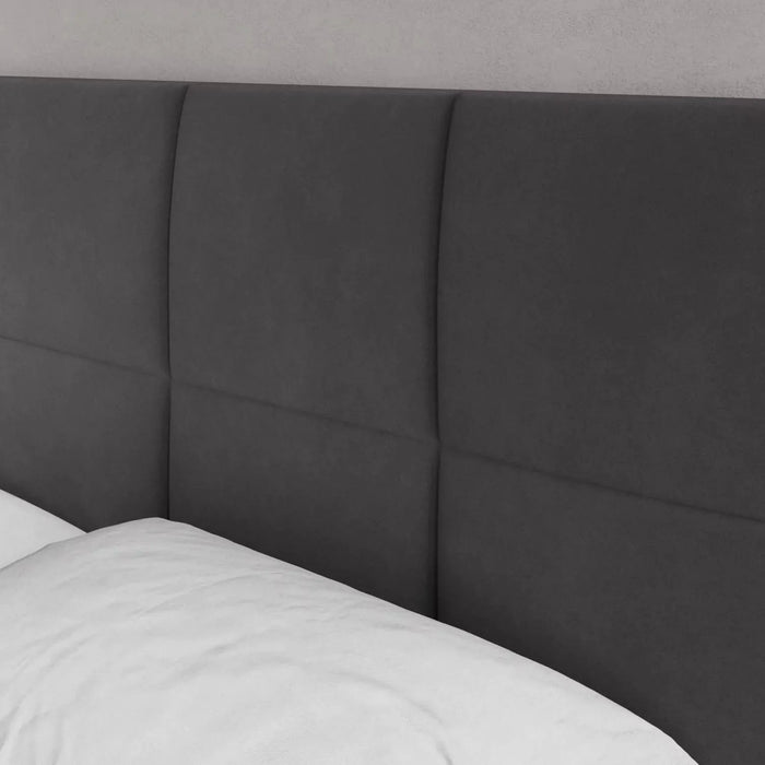 by fonQ Velvix Tweepersoonsbed 180 x 200 cm - Grijs