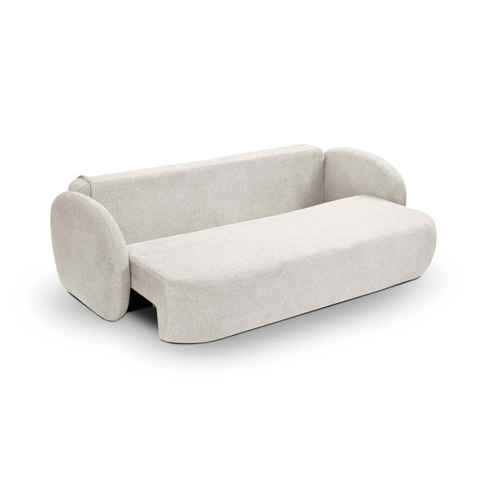 by fonQ Orin 3-zitsbank met Slaapfunctie - Chenille - `Ivoor