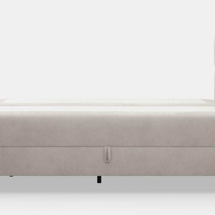 by fonQ Novae Boxspring met Opbergruimte 160 x 200 cm - Beige / Zwart