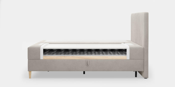 by fonQ Pazara Boxspring met Opbergruimte 180 x 200 cm - Beige / Zwart