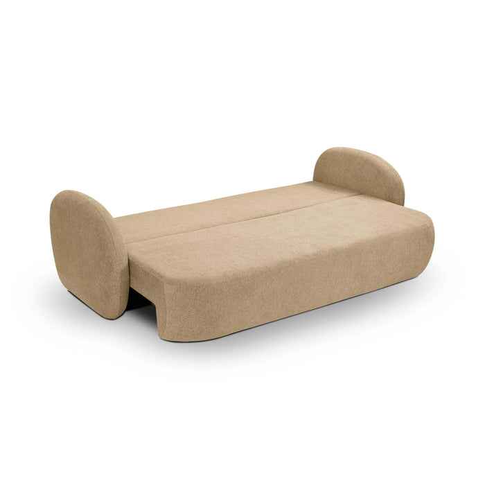 by fonQ Orin 3-zitsbank met Slaapfunctie - Chenille - Bruin