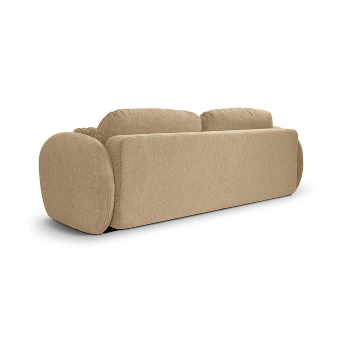 by fonQ Orin 3-zitsbank met Slaapfunctie - Chenille - Bruin