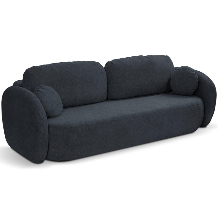 by fonQ Orin 3-zitsbank met Slaapfunctie - Chenille - Blauw