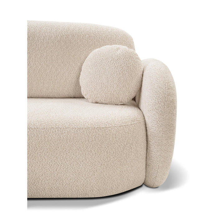 by fonQ Orin Hoekbank Links met Slaapfunctie - Bouclé - Ivoor