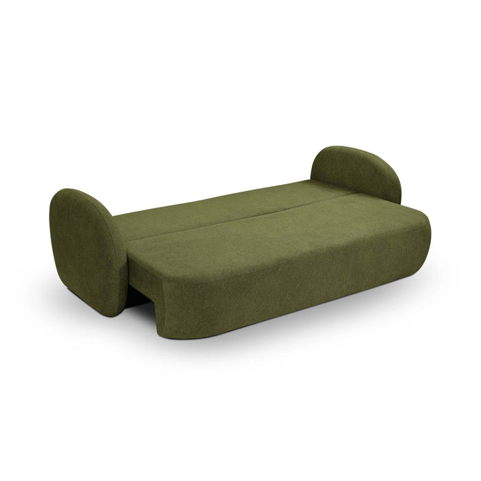 by fonQ Orin 3-zitsbank met Slaapfunctie - Chenille - Groen