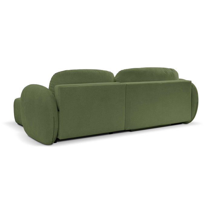 by fonQ Orin Hoekbank Rechts met Slaapfunctie - Chenille - Groen