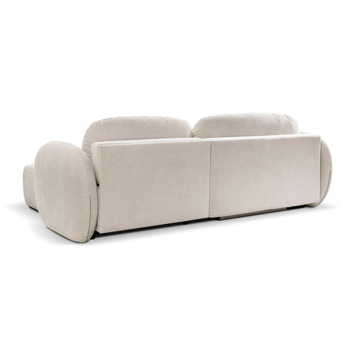 by fonQ Orin Hoekbank Rechts met Slaapfunctie - Chenille - Beige