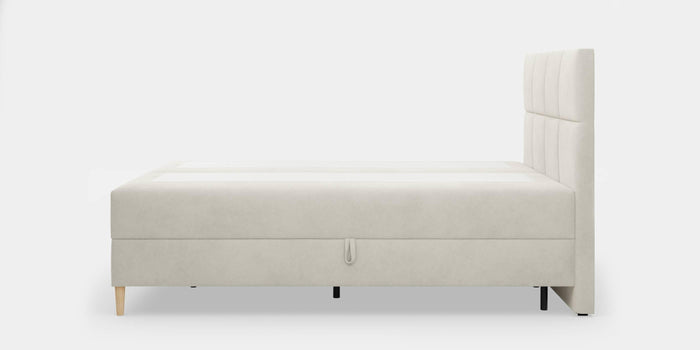 by fonQ Novae Boxspring met Opbergruimte 160 x 200 cm - Crème / Naturel