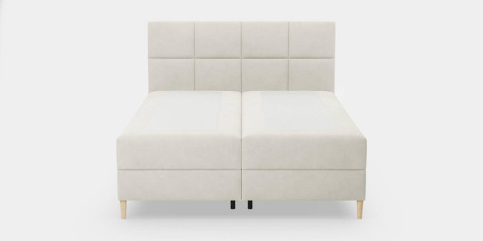 by fonQ Novae Boxspring met Opbergruimte 160 x 200 cm - Crème / Naturel