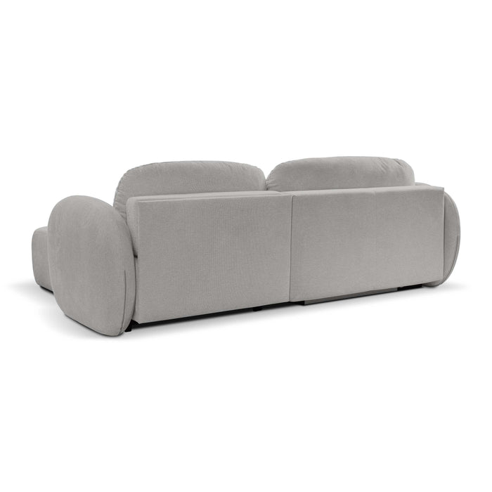 by fonQ Orin Hoekbank Rechts met Slaapfunctie - Chenille - Grijs