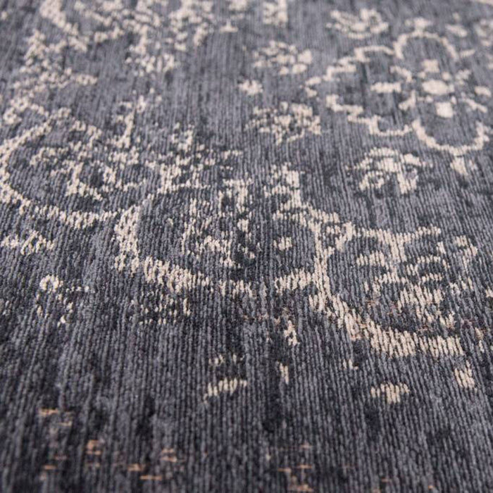 Louis de Poortere Medallion Fading World Vloerkleed 80 x 150 cm - Mineral Black