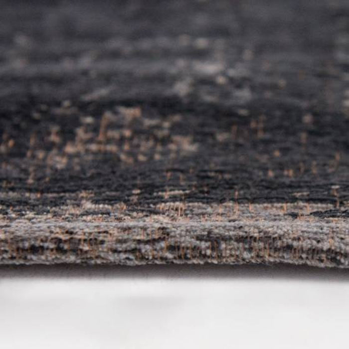 Louis de Poortere Medallion Fading World Vloerkleed 80 x 150 cm - Mineral Black