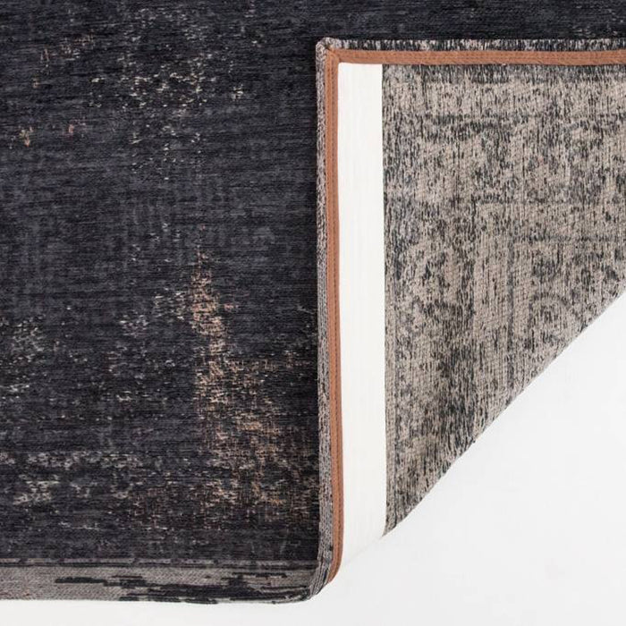 Louis de Poortere Medallion Fading World Vloerkleed 80 x 150 cm - Mineral Black