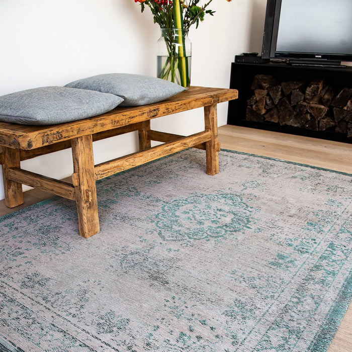 Louis de Poortere Medallion Fading World Vloerkleed 170 x 240 cm - Jade Oyster