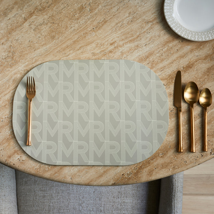 Riviera Maison Placemat Beige - RM Branding - Mdf (LxBxH) 45x31x0.5