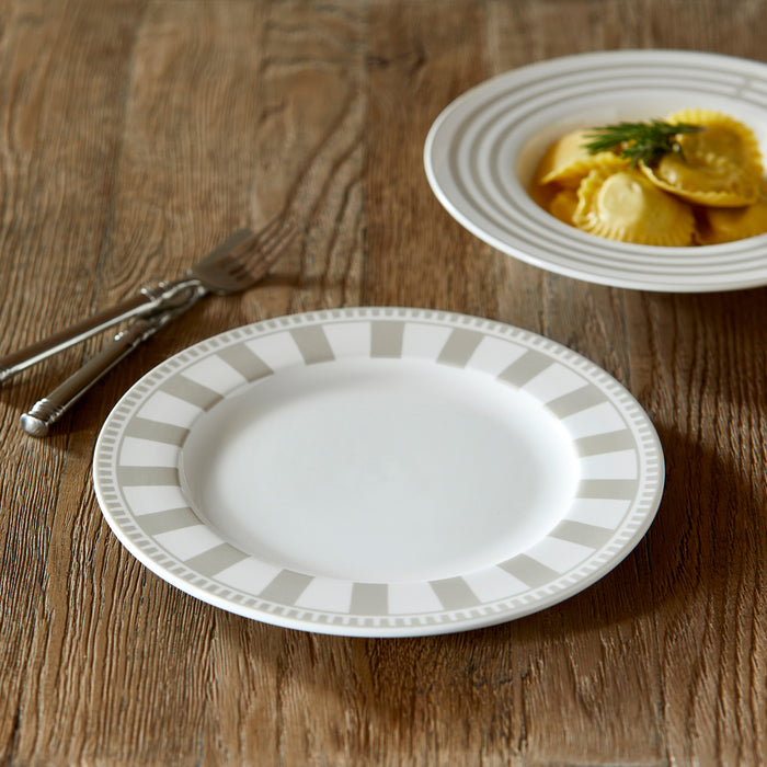 Riviera Maison Dinerbord Wit|Beige - Claymont - Porselein (ØxH) 27x2.5