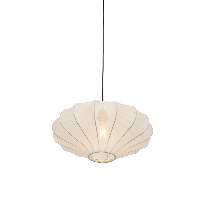QAZQA Design hanglamp wit zijden 50 cm - Plu