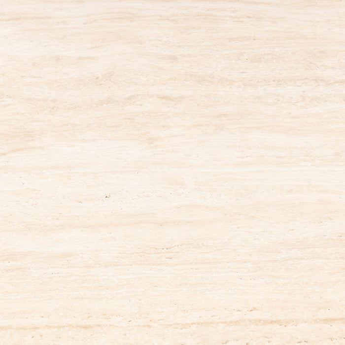 Rivièra Maison - Elegante ronde eetkamertafel in natuurlijk travertine en mangohout, 78 cm hoog