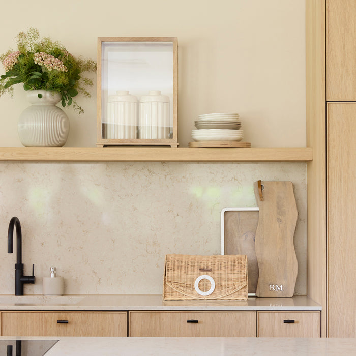 Riviera Maison Broodmand met Deksel Naturel - Benoa - Rattan