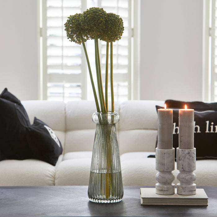 Riviera Maison Vaas Grijs - Becka - Glas (ØxH) 16x40